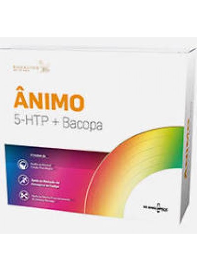 ÂNIMO 5-HTP + BACOPA - 30 AMPOLAS - ( 20% Desc. de 13 a 31 de Maio )